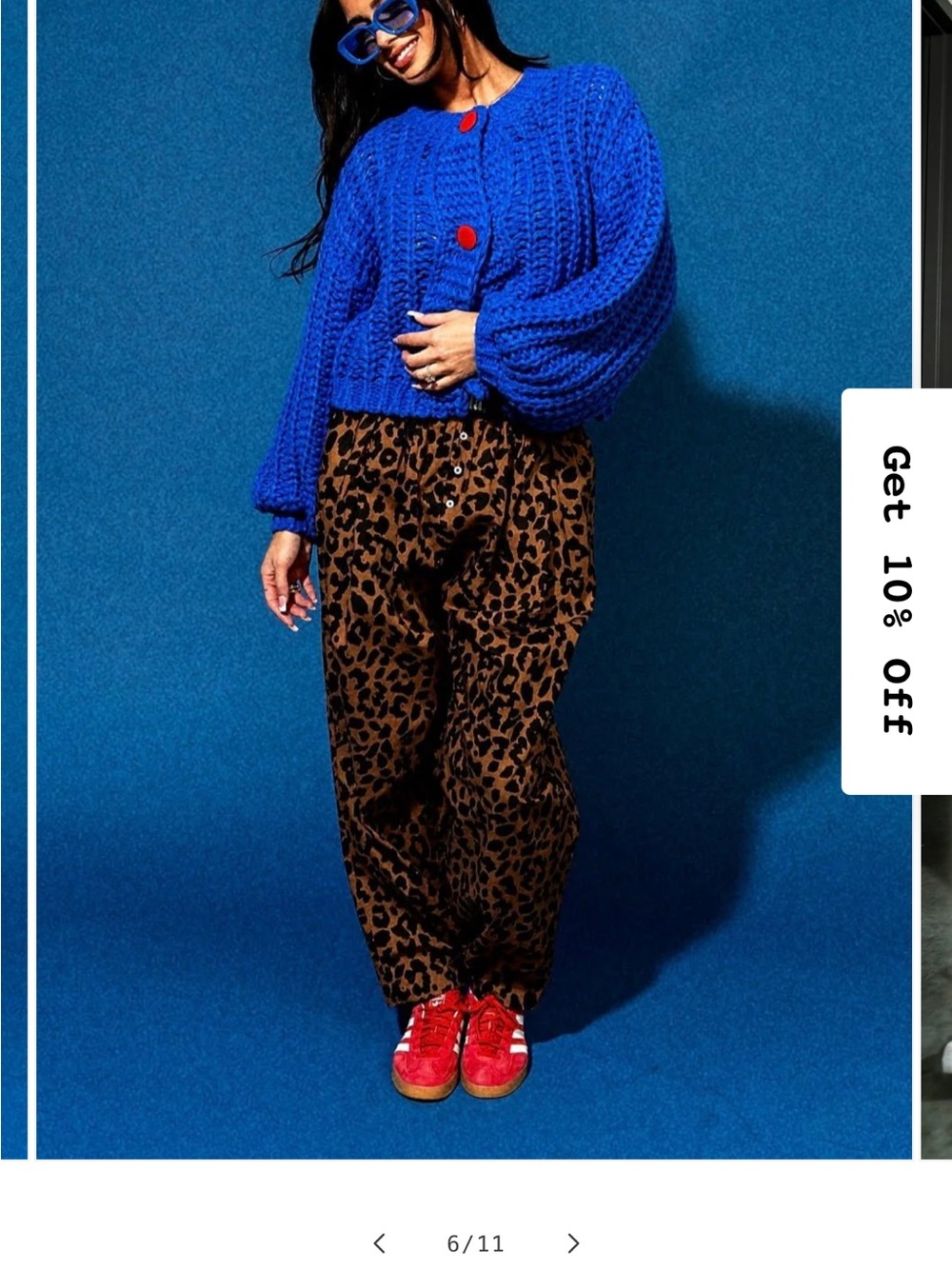 Dressed in LALA Happy Chance Leopard Print Pants size Large. Sold out
